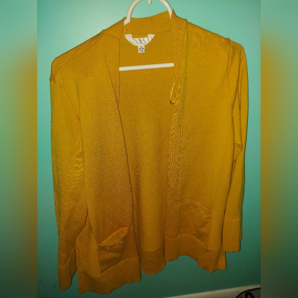 Time and Tru Gold cardigan